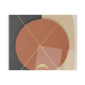 Abstract Geometric Canvas Print — Modern Terracotta Circle Wall Art